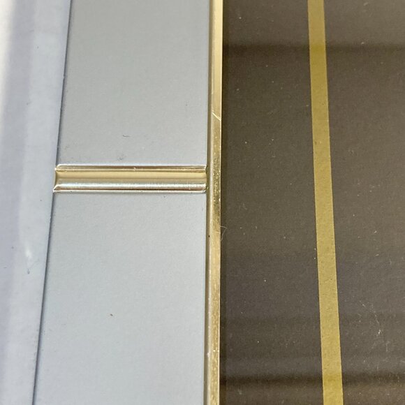 Vintage MCM Silver Gold Aluminum Metal Photo Picture Frame 8 X 10" Minimalist - Picture 16 of 16